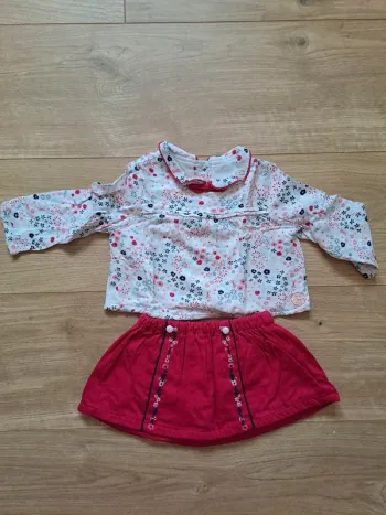 Ensemble DPAM Jupe et Blouse 9 mois