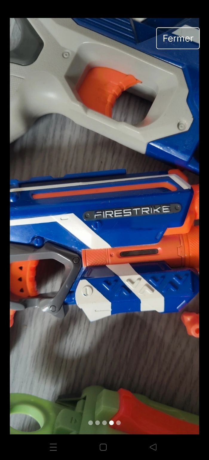 Lot 3 jouets pistolets nerf - photo numéro 2