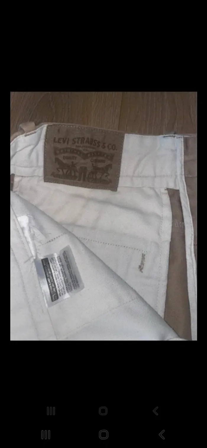 Pantalon Levi’s beige chino slim fit – Taille M - photo numéro 4