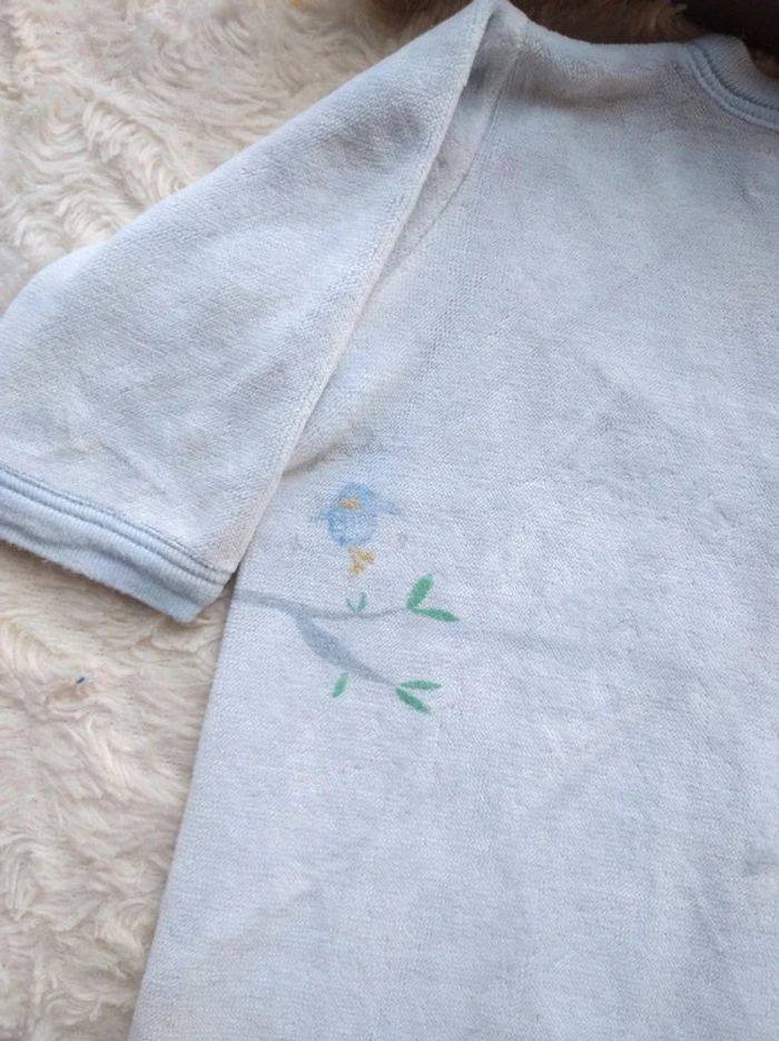 Pyjama grenouillère velours Mixte 3 mois Oiseau Petit bateau - photo numéro 8