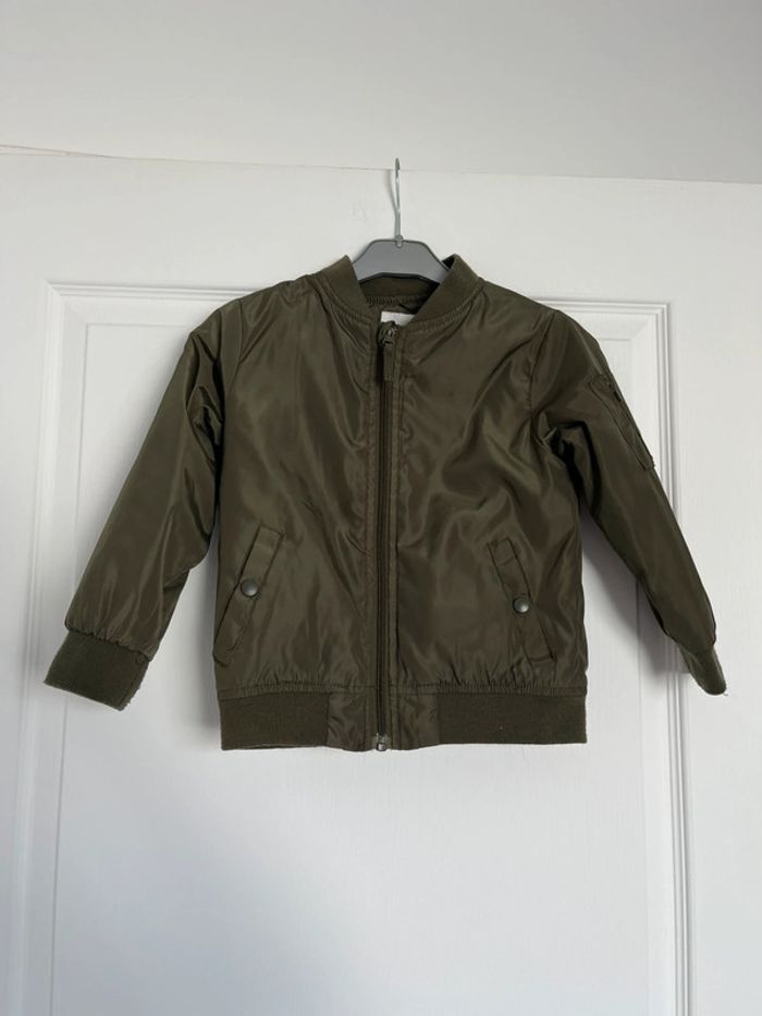 Bomber sans capuche garçon vert Tex 3 ans💚