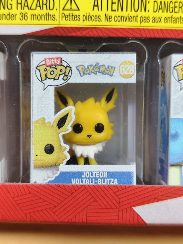 Bitty Pop! Pokémon - Pack de 4 Figurines (Charmander, Jolteon, Lapras, Rattata) - photo numéro 3