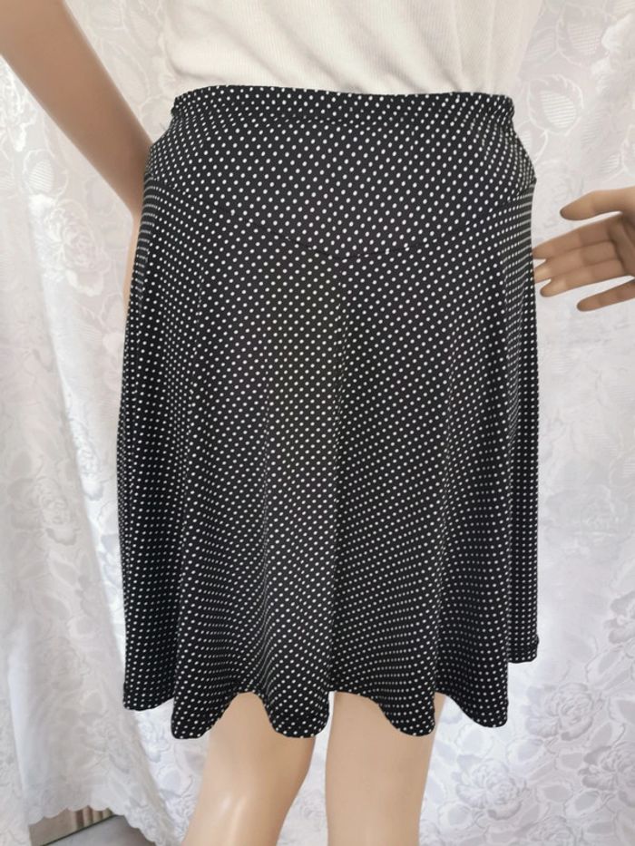Jupe à pois. Noir. Blanc. Taille 36 - photo numéro 3