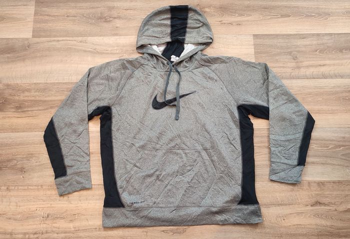 Vêtement Homme Sweatshirts Sweats pull à capuche gris Nike therma-fit taille L #Retrostreet - photo numéro 2