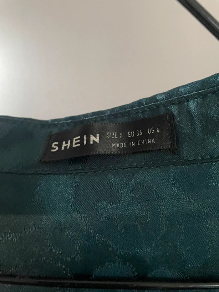 Chemisier blouse vert crocodile shein - photo numéro 5