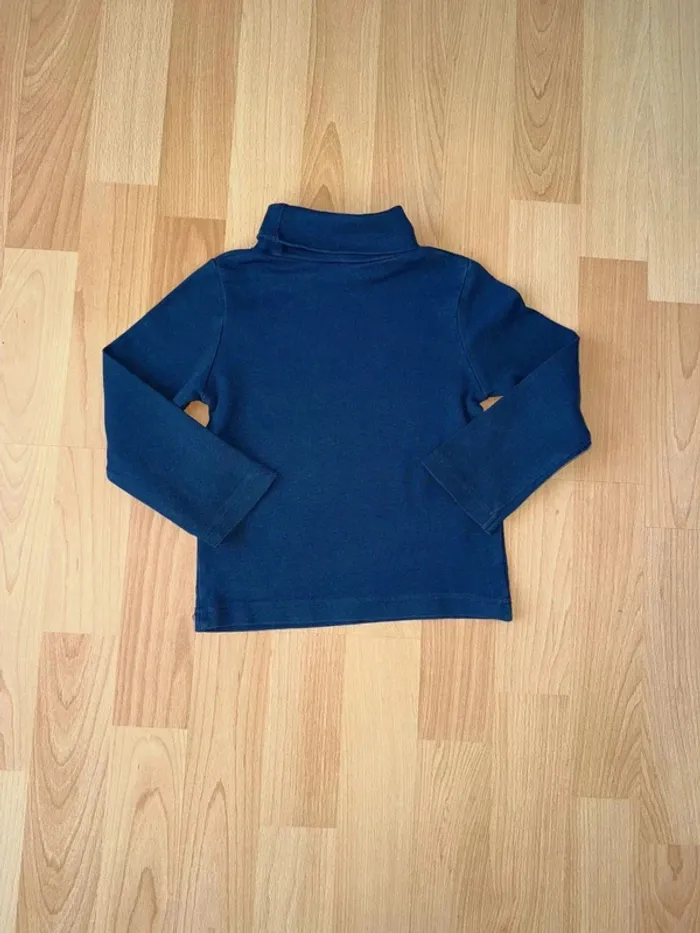 T-shirt Col Roulé Z Génération Bleu - Taille 2 Ans - Très Bon État - photo numéro 3