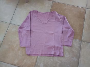T-shirt manches longues mauves taille 4 - 38/40