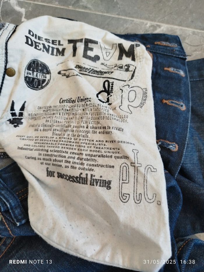 Jean homme marque diesel braddom regular slim taille 29 - photo numéro 5