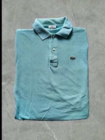 Polo Lacoste Devanlay Bleu Clair Homme Taille M Vintage Casual Chic 100 % coton