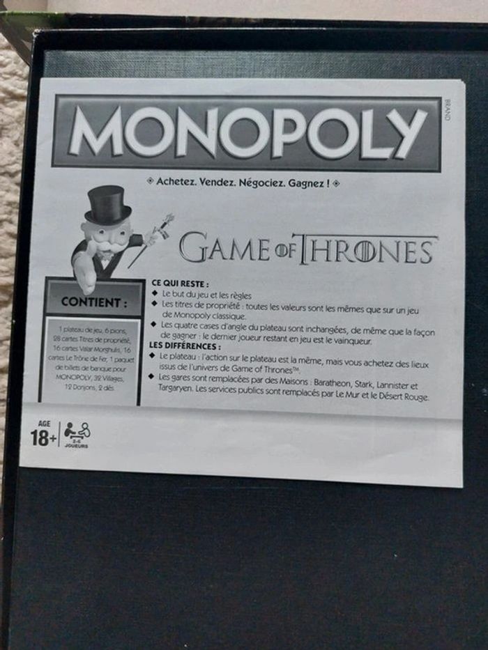Monopoly game of trônes - photo numéro 4