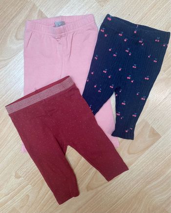 3 leggings - 3 mois