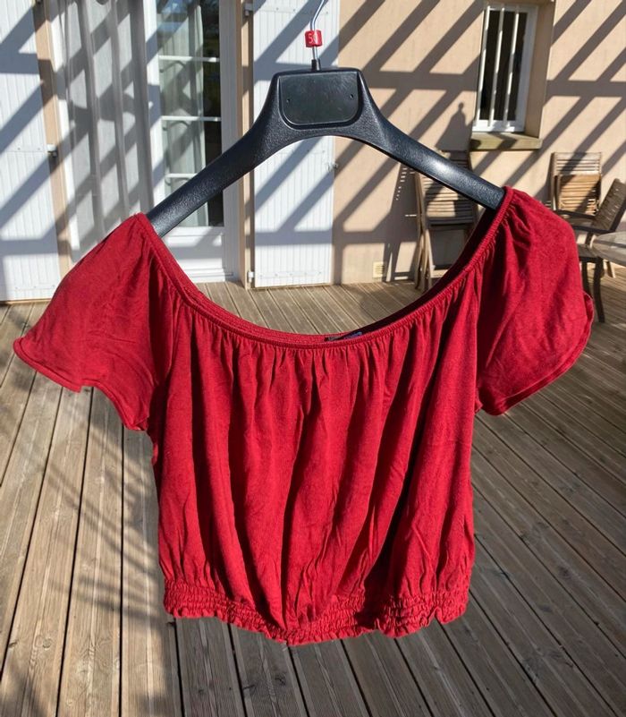 Top bordeaux H&M 38 - photo numéro 4