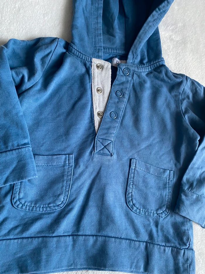 💙 Sweat à capuche La Redoute - 18 mois- 100% coton 💙 - photo numéro 3