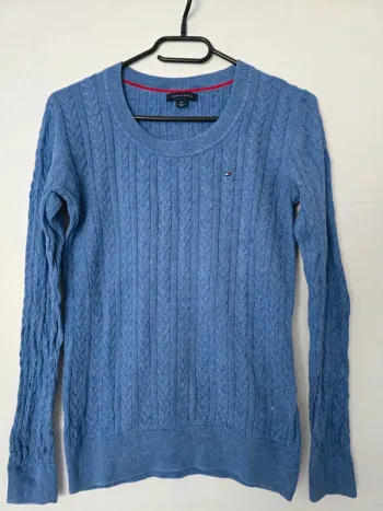 Pull en maille Tommy Hilfiger bleu