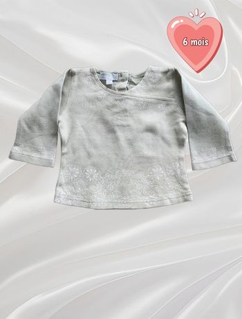 T-shirt haut manches longues fille 6 mois