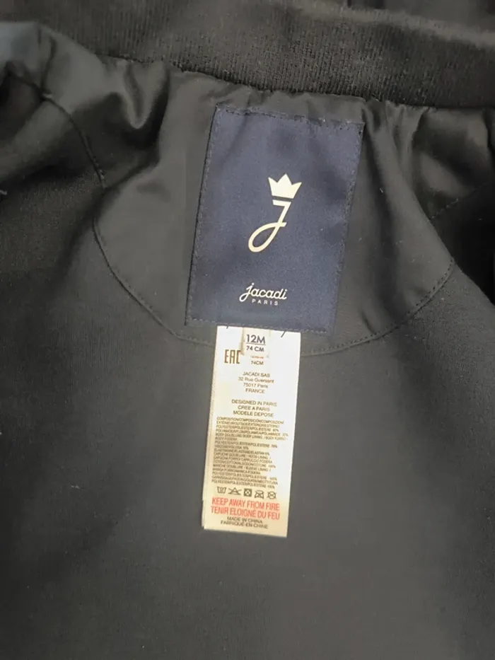 Parka coupe-vent doublé épaisse garçon 12 mois Jacadi - photo numéro 8
