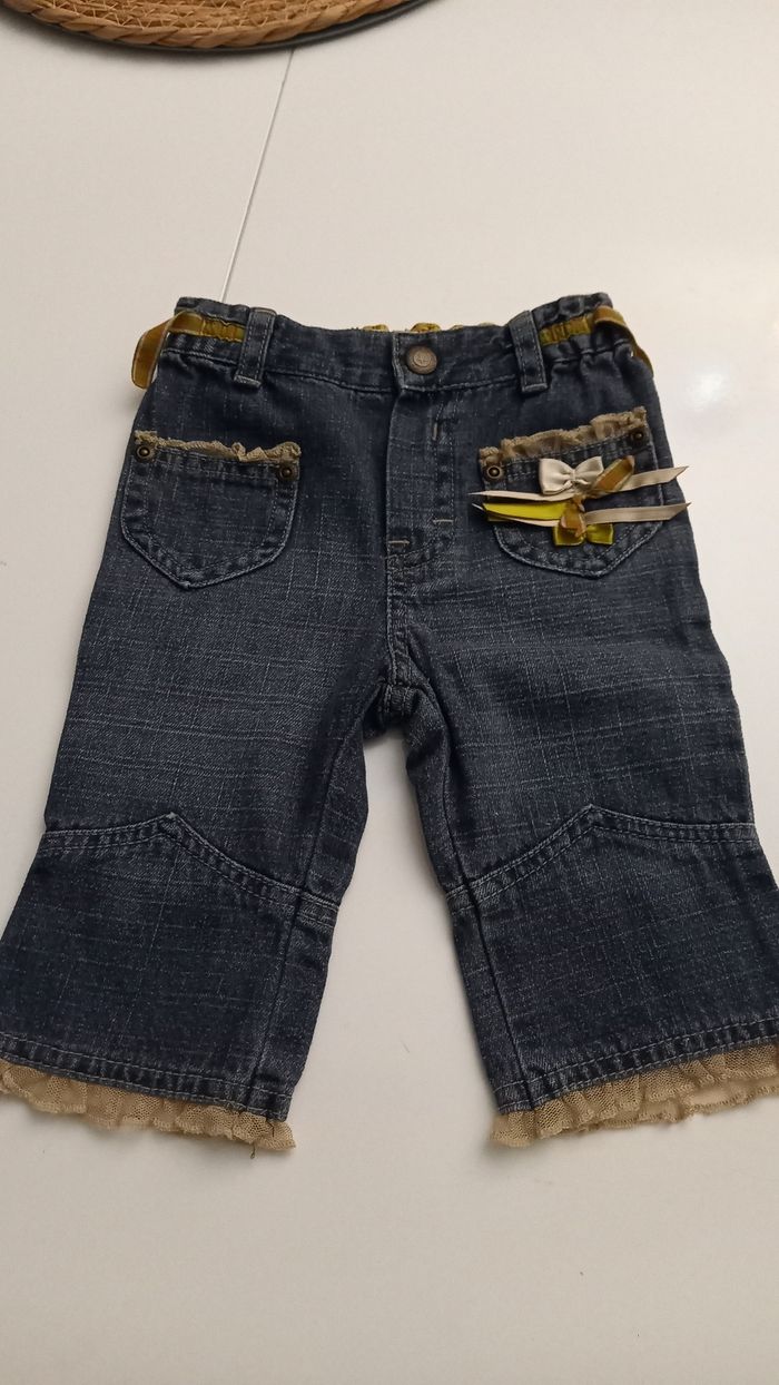 Pantalon Jean's 6 Mois Fille - photo numéro 2