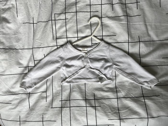 Cardigan blanc 6 mois