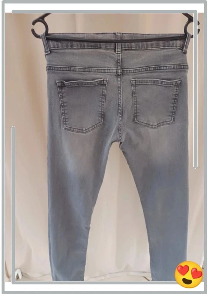 Jeans slim gris npo 155-164cm 34 - photo numéro 4