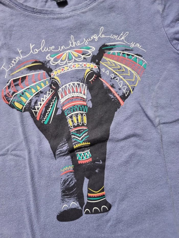 Tee-shirt kiabi mauve 8 ans - photo numéro 3