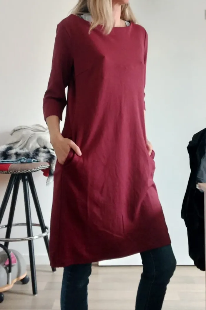 Robe bordeaux L - photo numéro 13