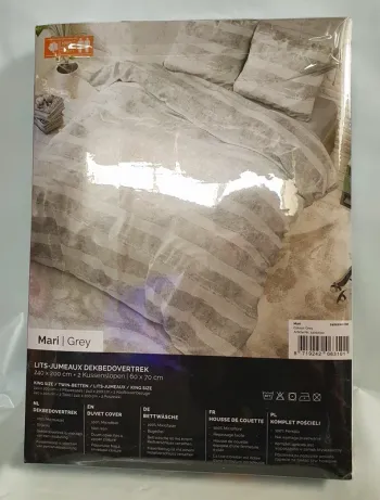 House de couette avec 2 têtes d'oreiller