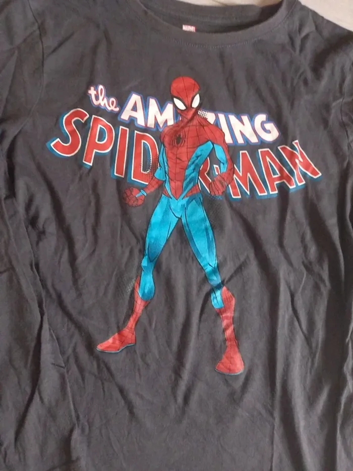 Tee shirt long spiderman - photo numéro 2