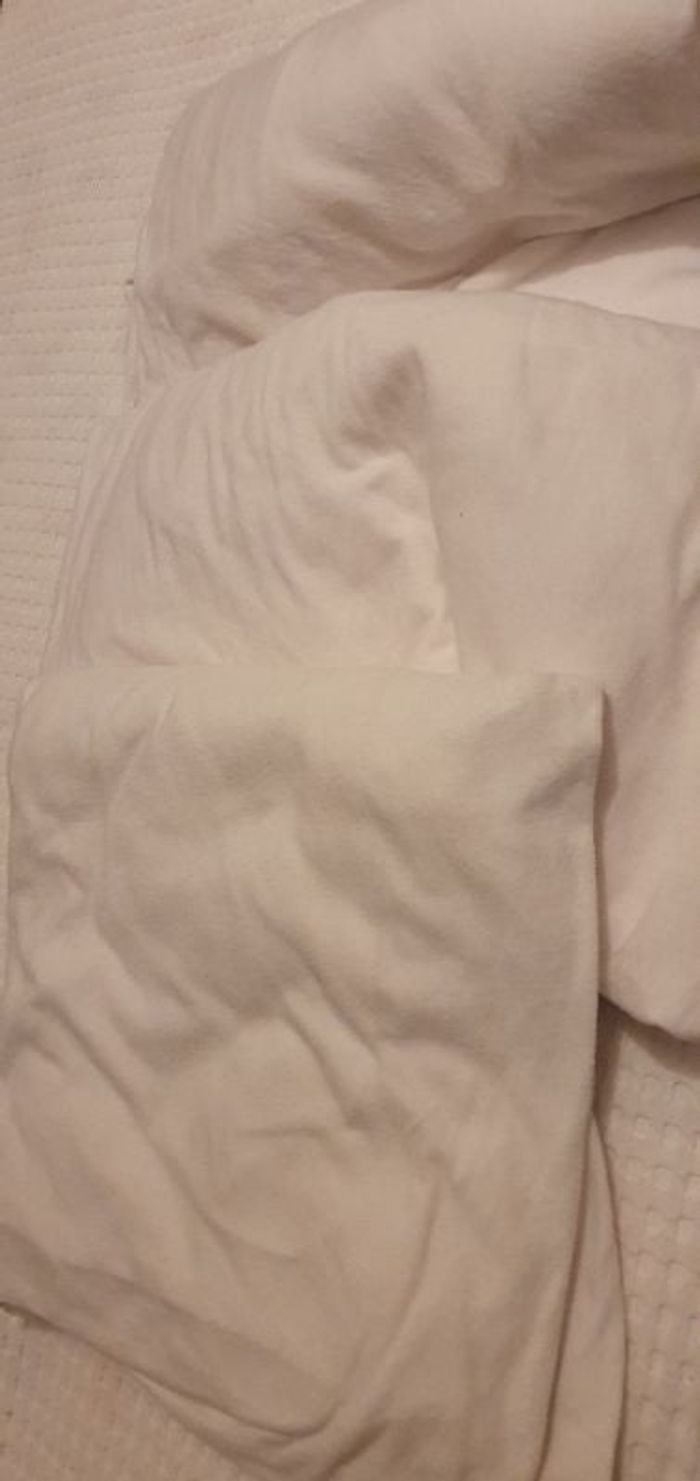 3 draps blancs pour lit médical une personne