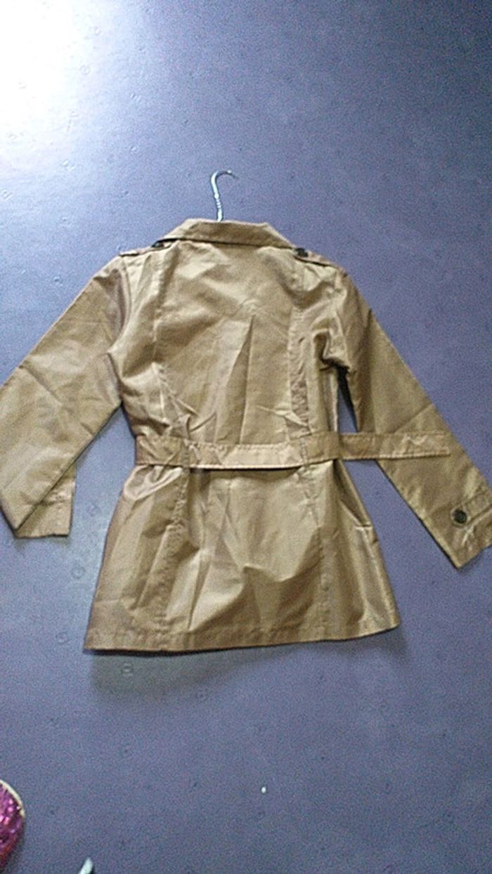 Veste trench marron clair imperméable taille 38/40 - photo numéro 6