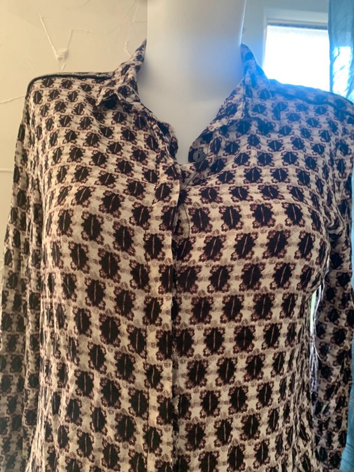 Chemise Sandwich taille 38 manches longues motifs - photo numéro 3