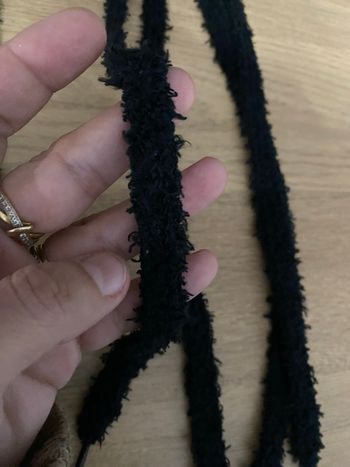 Lacets moumoute noirs 