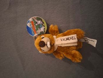 Porte-clés peluche marmotte Valmorel – souvenir montagne