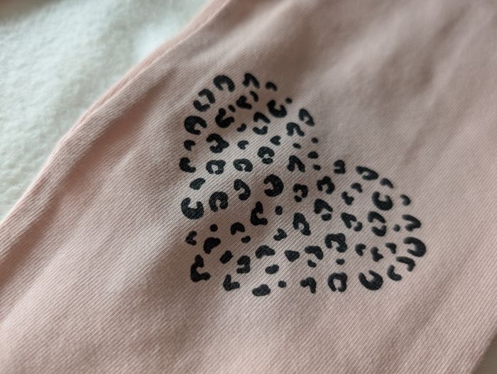Legging rose pale genoux léopard - 4/5A - H&M - photo numéro 2
