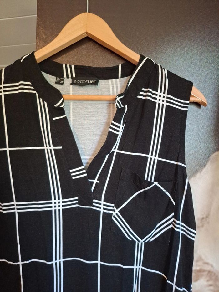 Tunique débardeur carreaux - photo numéro 2