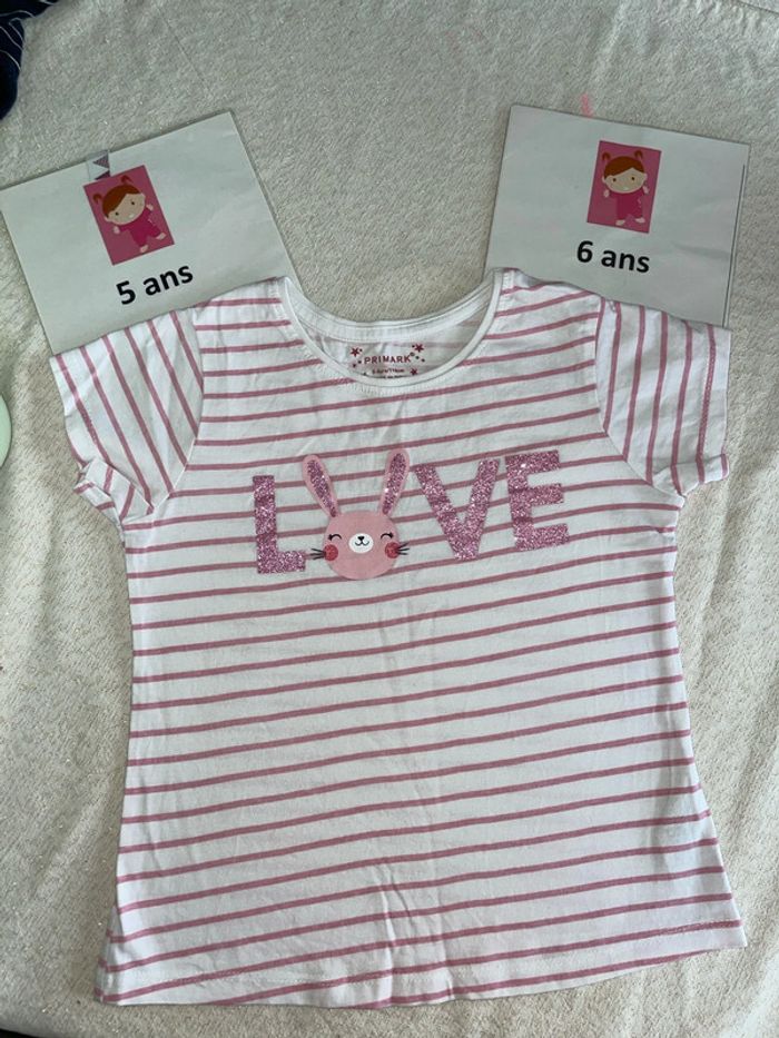 Tee shirt primark 5-6 ans