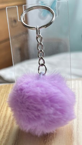 Porte clé pompon fourrure