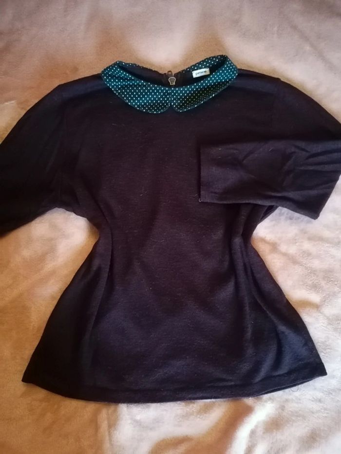 T-shirt à zip violet