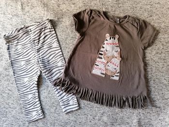 Ensemble leggings et Tee-shirt fille taille 12 mois