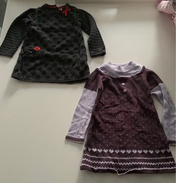 Lot deux robes hiver 23 mois