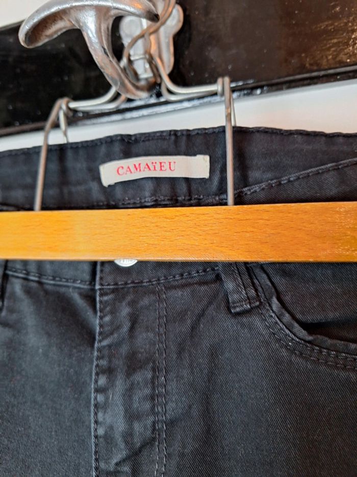 Jeans droit noir femme Camaieu 38 - photo numéro 3