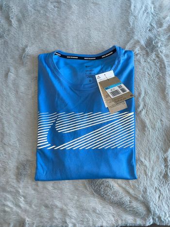 Tshirt Nike running dri-fit manches longues bleu taille M