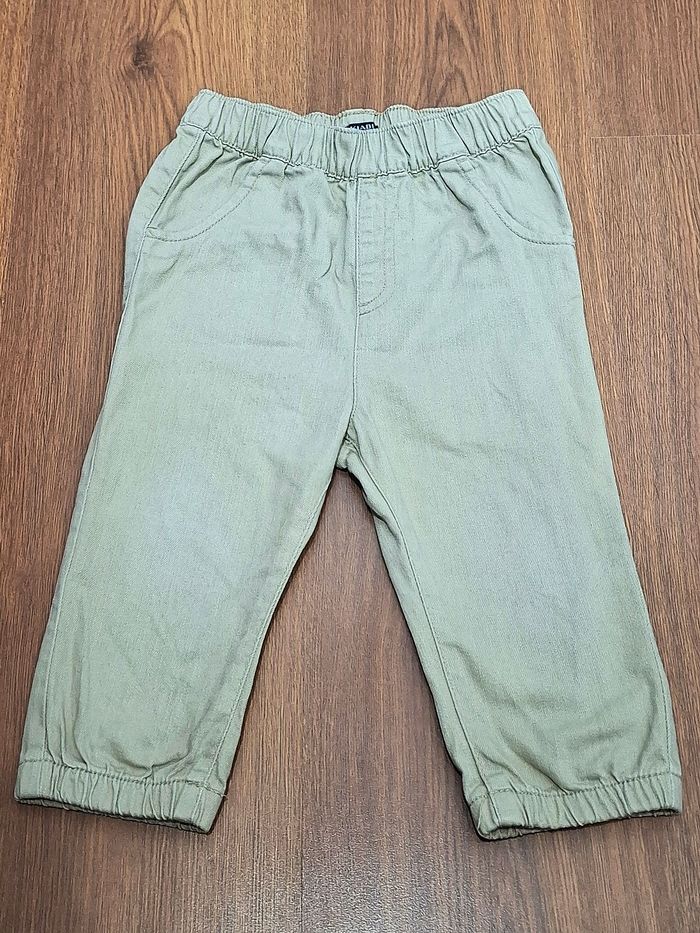 Pantalon jean enfant Kiabi brun clair / crème / grège – Taille 24 mois