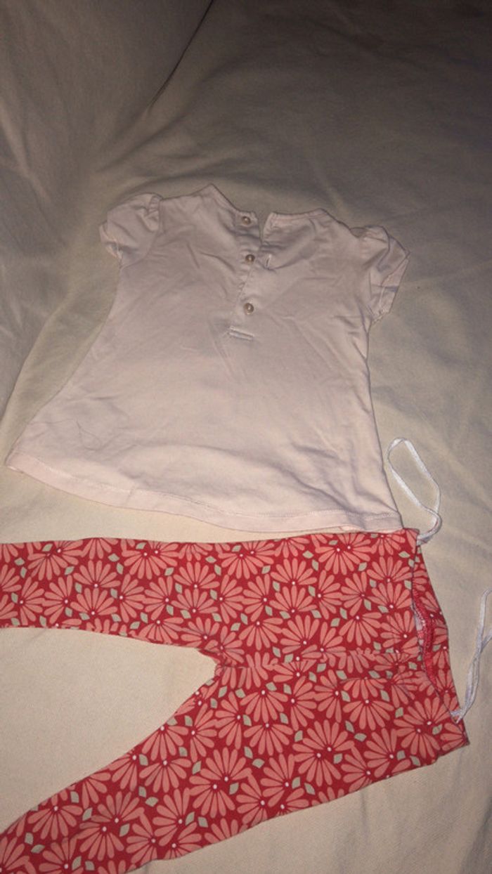 Ensemble t-shirt+legging 12M - photo numéro 2