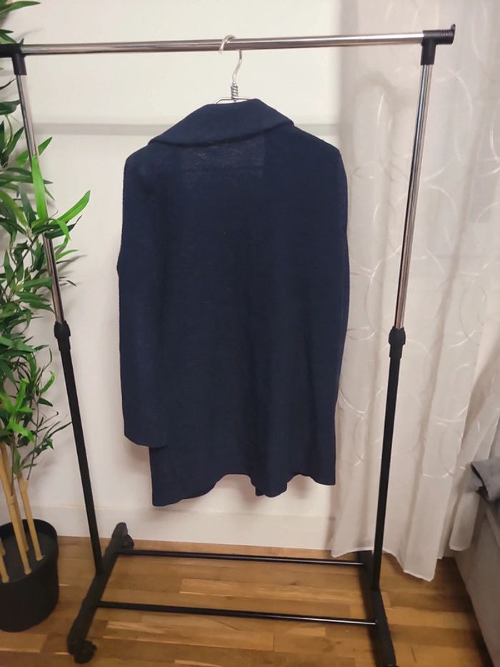 Gilet long bleu marine - photo numéro 4