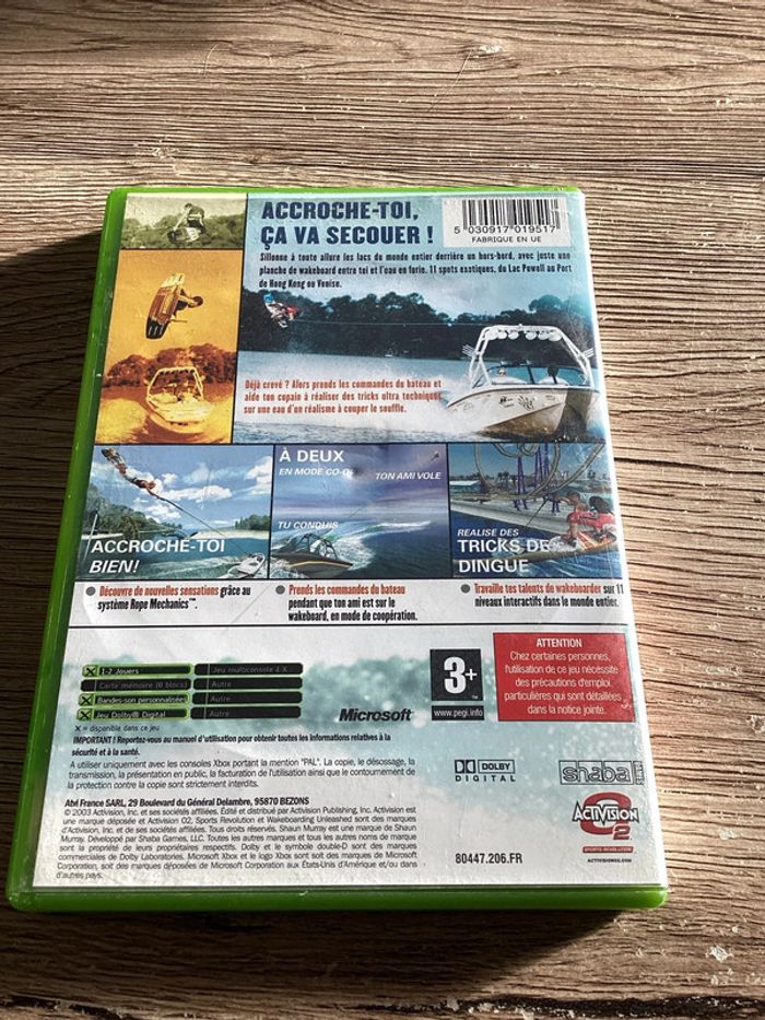 wakeboarding unleashed complet version française intégrale Xbox première génération Microsoft - photo numéro 2