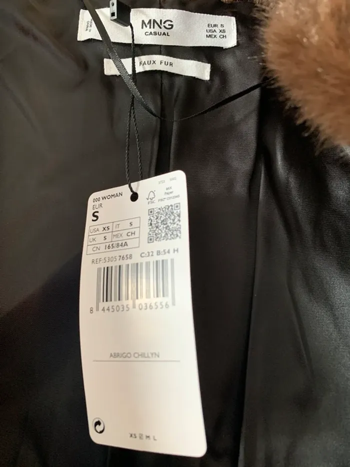 Manteau fausse fourrure marron - photo numéro 4
