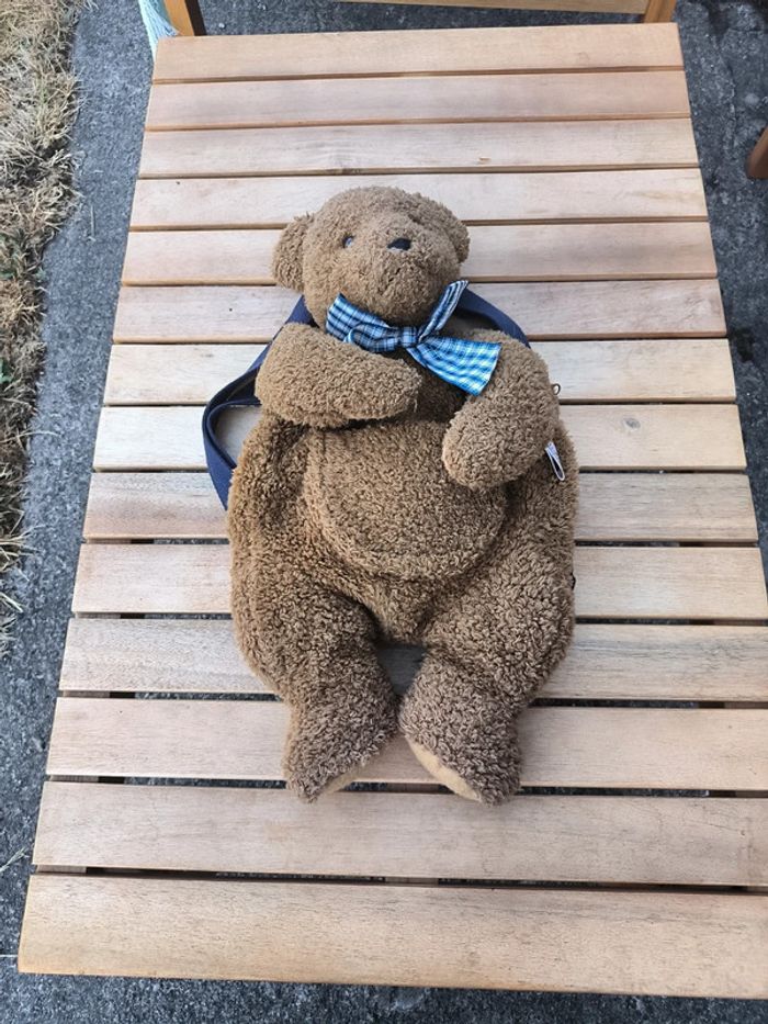 Sac a dos peluche ours