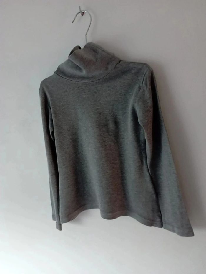 T-shirt col roulé gris chiné 5 ans Okaïdi - photo numéro 2