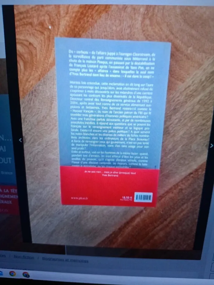 Livre : Yves Bertrand - photo numéro 2