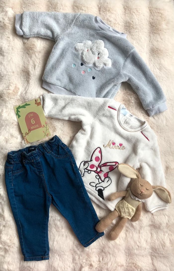 Ensemble fille 6 mois divers marques